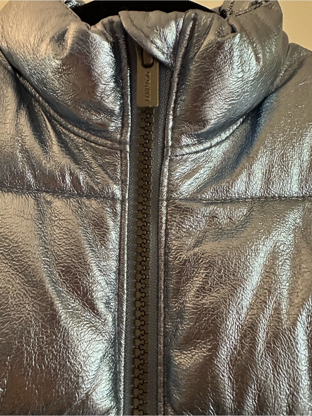 Kids Puffy Vest Metallic Blue Old Navy 4T - Picture 4 of 6